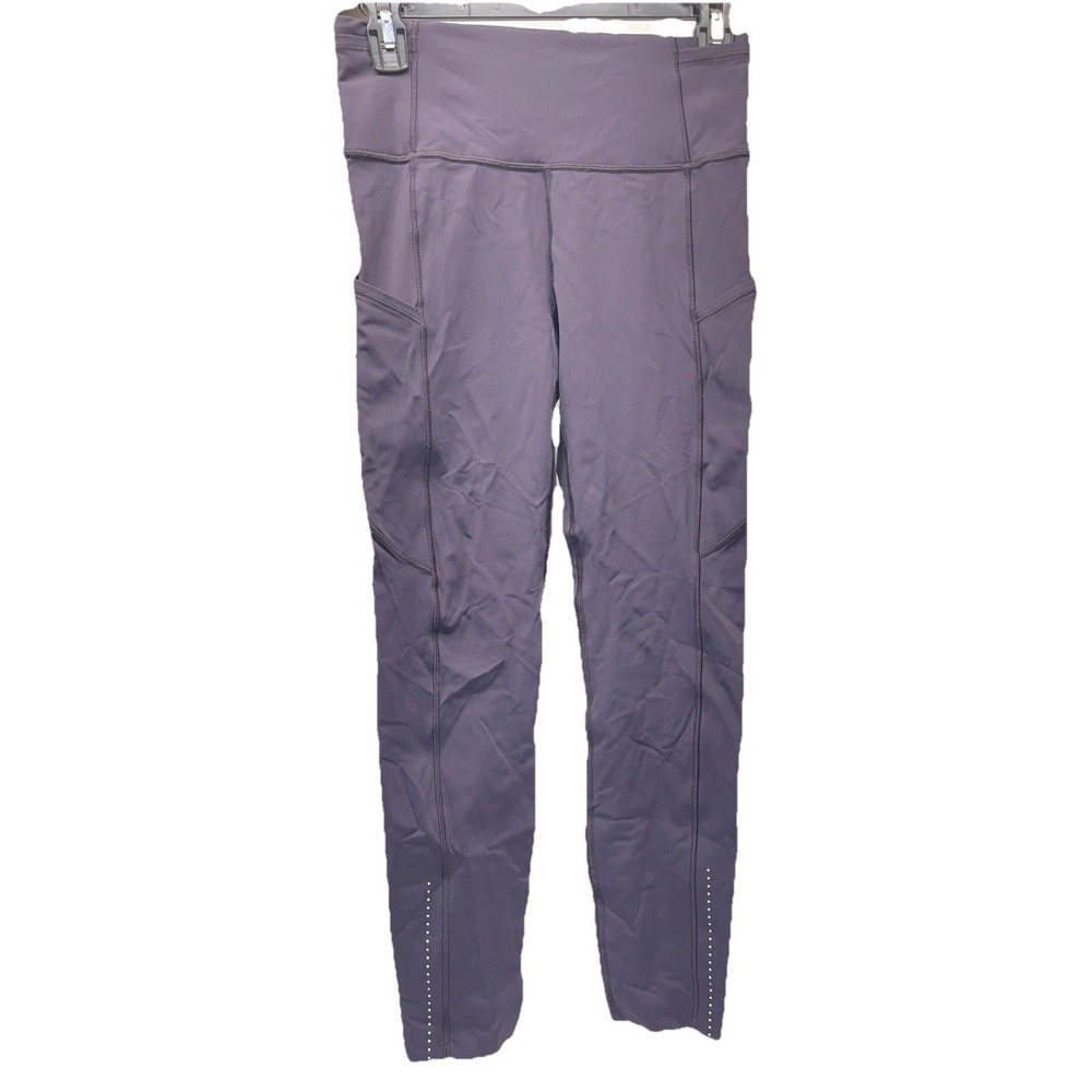 lululemon Black Women's Size 6 Leggings W/pockets & 3 Pockets On Back.